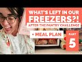 Pantry Grocery Challenge ENDS. |FREEZER TOUR! | MEAL PLAN & GROCERY LIST