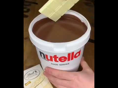 شوكولاتة الليندت في صطل النوتيلا      