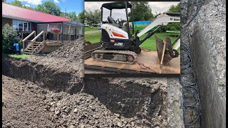 Excavating the Geothermal Ground Loop for DIY Air Conditioner and Future Heat Pump