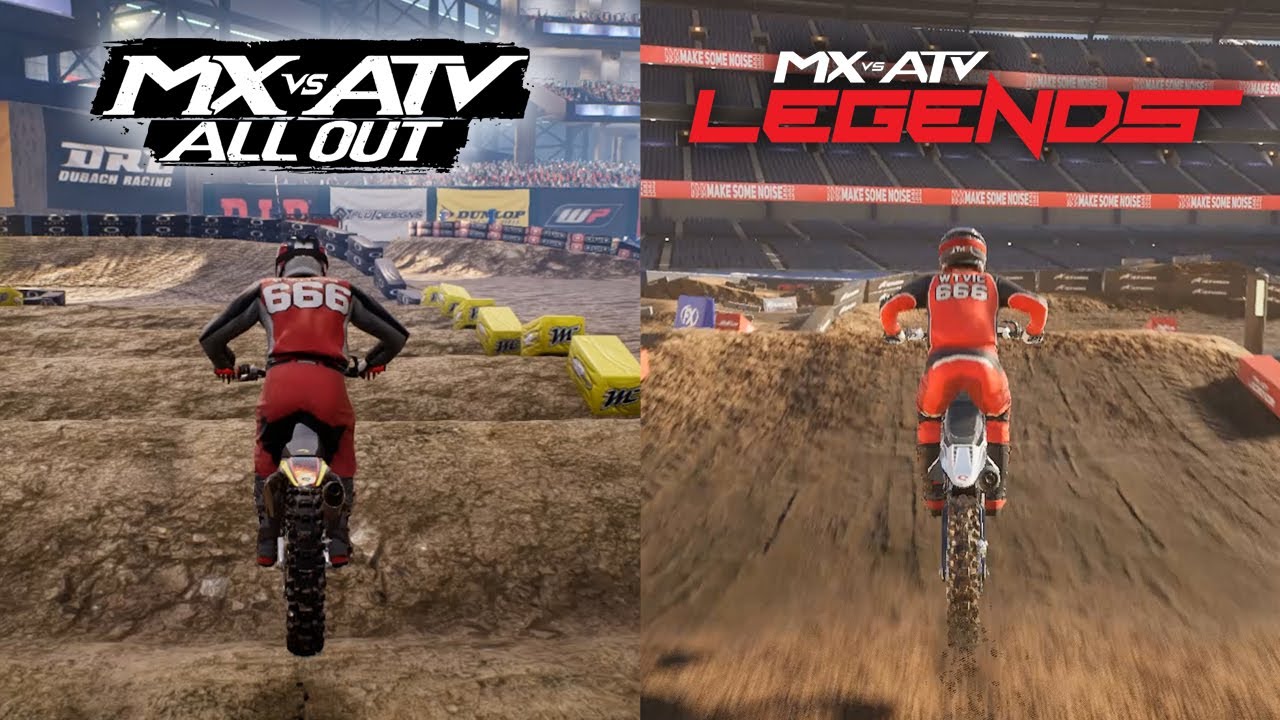 MX vs ATV: All Out vs Legends | Gameplay Comparison