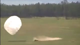 Russian Parachute Landing FAIL