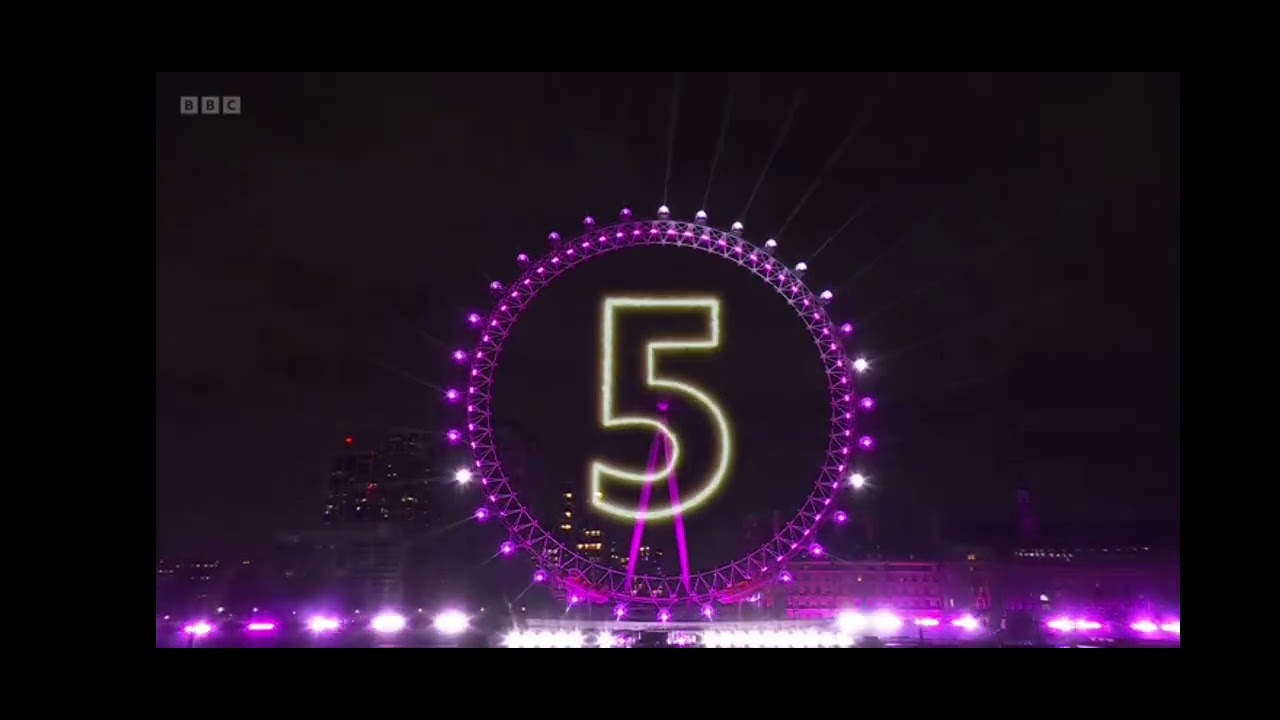 London Fireworks 2024-25: Big Ben Strikes Midnight