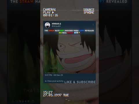 LUFFY'S REAL DREAM WASN'T TO BECOME PIRATE KING... 🤯🔥