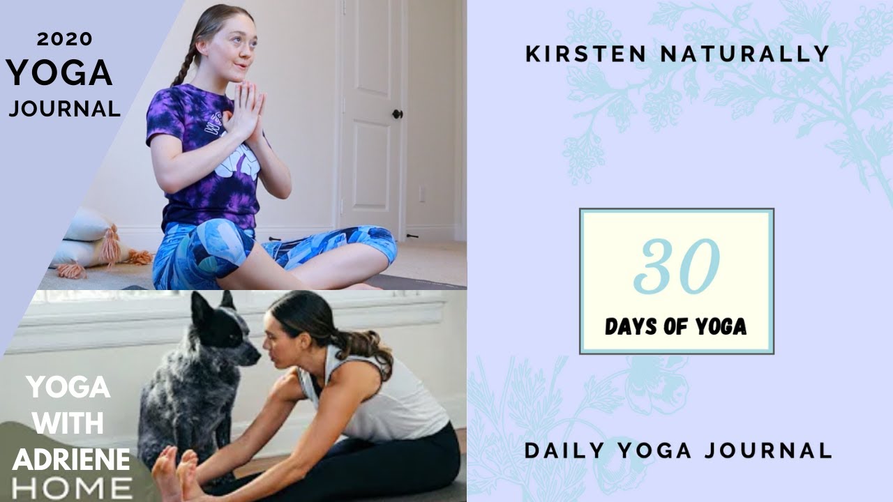 30 DAY YOGA JOURNAL for Yoga With Adriene 30 Day Yoga Series YouTube