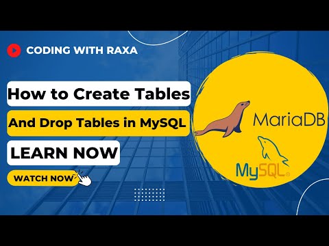 How to Create and Drop Table in MariaDB or MySQL? @Coding With RAXA