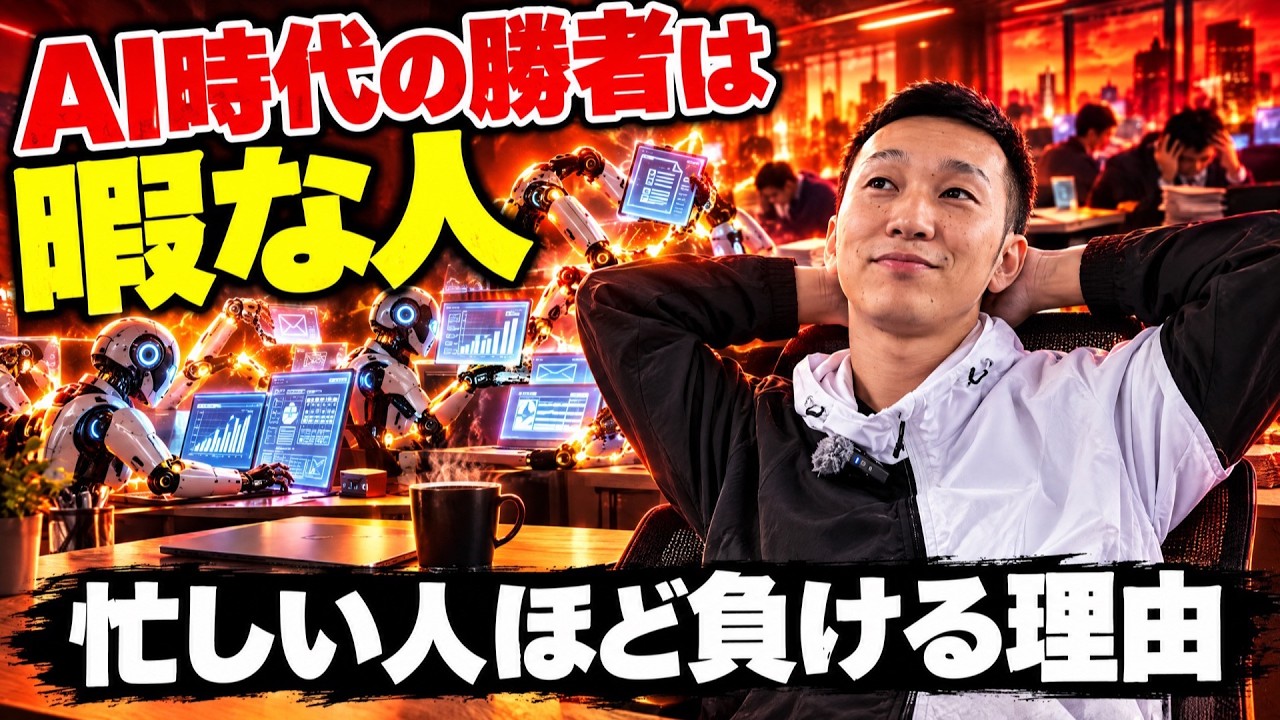 【AI時代の勝者】暇な人と中小企業が有利になる理由