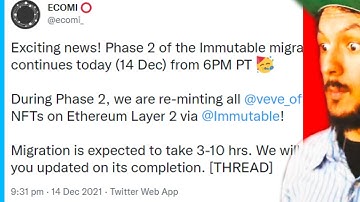 ECOMI $OMI IMMUTABLE PHASE 2 MIGRATION FOR CRYPTO TOKEN HOLDERS BEGINS!