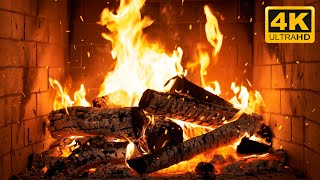 🔥 Cozy Hearth Fireplace with Natural Fire Sounds and Flickering Light for Cozy Christmas Mornings