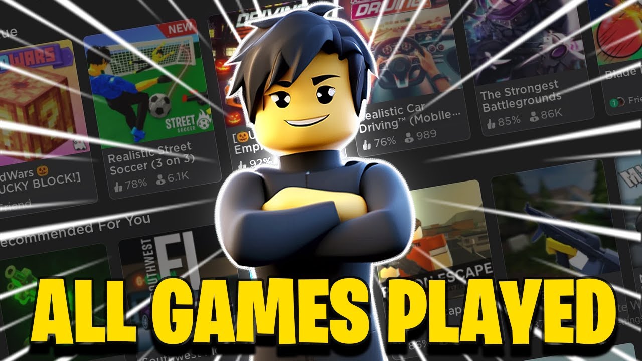 How To See All The Games You Ve Ever Played On Roblox Updated 2024 
