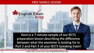 Free Speaking Sample Lesson 4