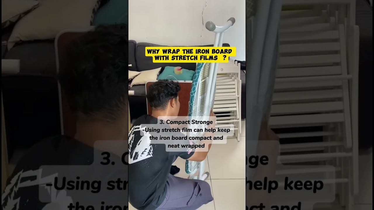 📹Why Wrap the iron board with Stretch Film ? 🔗Follow BK PACK  today !!