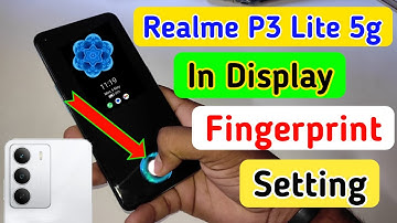 Realme p3 lite 5g in display fingerprint setting/Realme p3 lite fingerprint screen lock/fingerprint