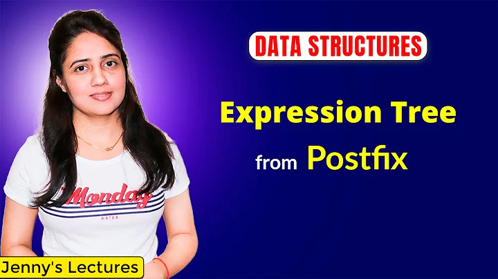 3.13 Expression Tree from postfix | Data structures