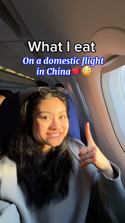 What I eat on a domestic flight in China✈️