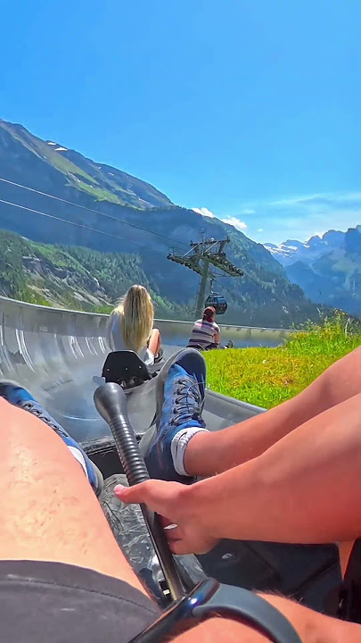 Not the adrenaline rush we were expecting but fun nonetheless😅 #switzerlanditinerary #swissalps