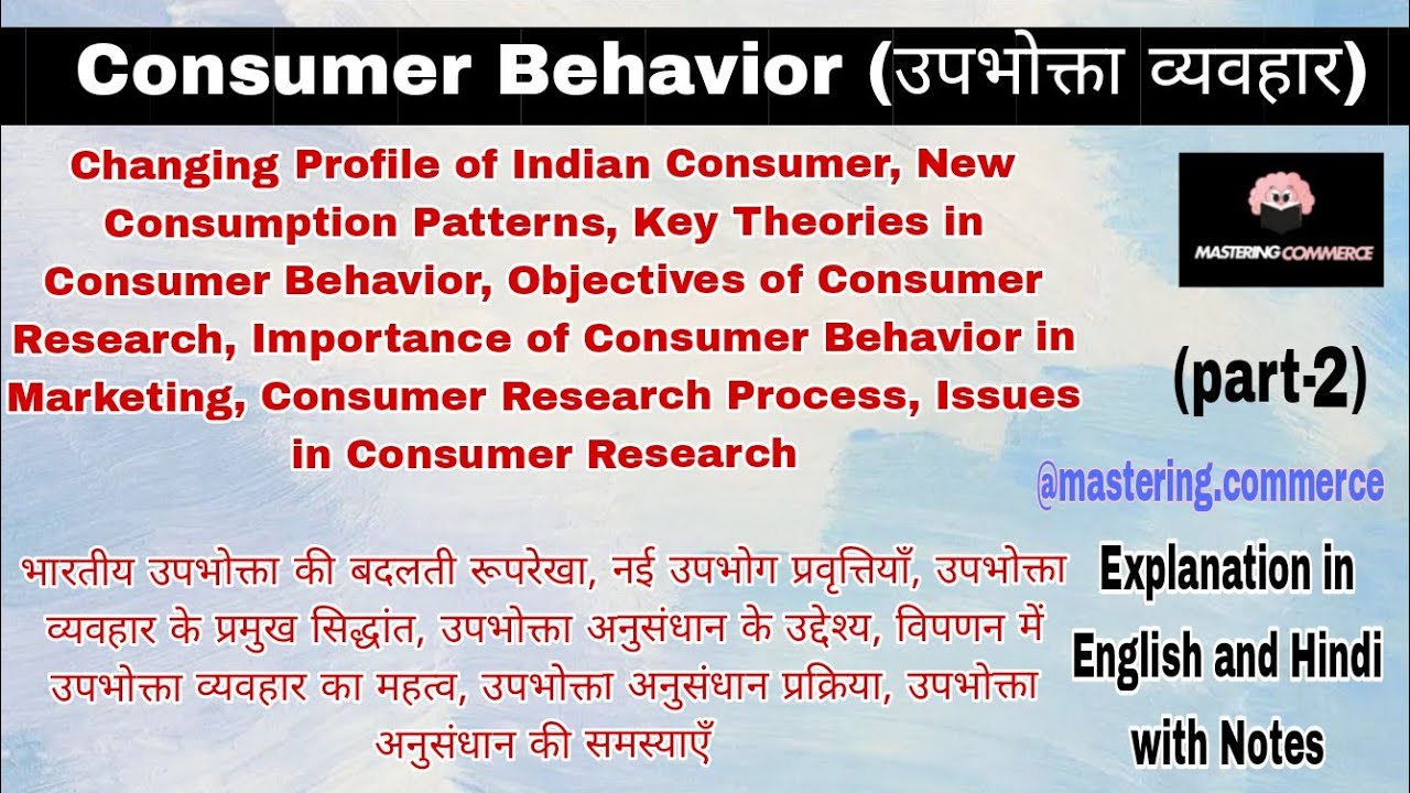 Consumer Behavior || Change Profile Of Indian Consumer|| 
