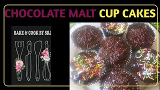 CHOCLATE MALT CUP CAKES #CHOCLATEGLAZEICING