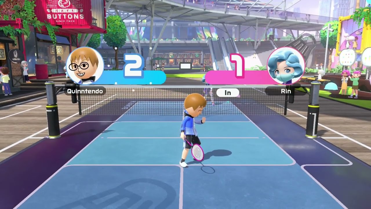 Nintendo Switch Sports Gameplay - Badminton 1 - Quinntendo vs Rin