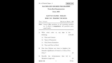 bege 108 - June 2021 Question Paper