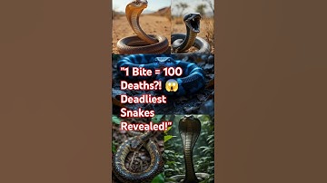 "Top 5 Most Venomous Snakes in the World 🐍 | Deadliest Snakes You Should Never Mess With!" #snakes.