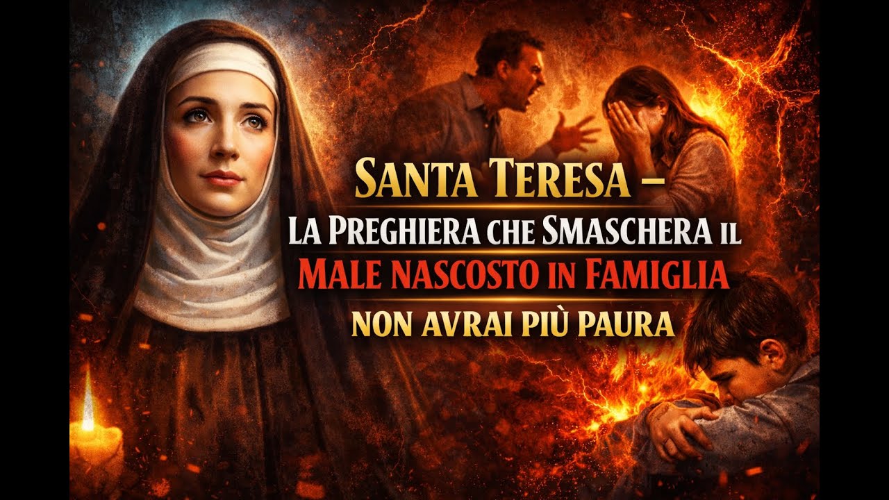 SANTA TERESA – LA PREGHIERA CHE SMASCHERA IL MALE NASCOSTO IN FAMIGLIA | NON AVRAI PIÙ PAURA