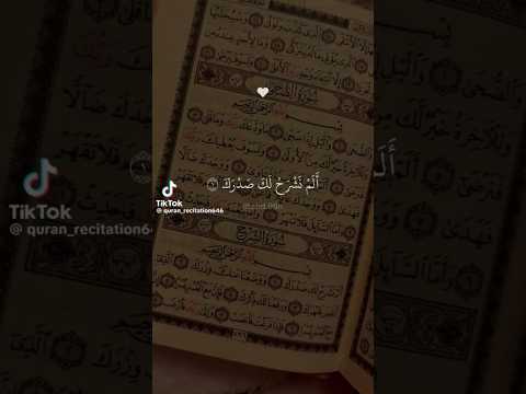 قرآن كريم الم نشرح لك صدرك #viral #اكسبلور #اكسبلور #تحشيش #love#shortvideo #trending #funny #تحشي
