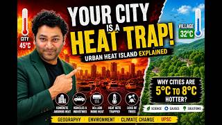 Urban Heat Island Explained |Why Cities Are Becoming Ovens? 🔥 | UPSC Geography