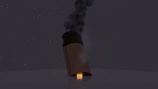 3D ANIMATION | TITANIC | Test - 2nd Funnel Explosion