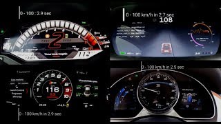 Top 4 Fastest cars Acceleration 0-100km/h   less than 3.0 second