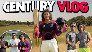 CENTURY VLOG WITH @cricketcardio 😍 | 136 (78) In 40 OVER MATCH🔥 | 700+ RUNS In a Match