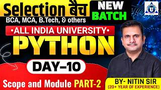 Famous 🔥 BCA Python | Scope & Module Part-2 || Full Explanation || DAY-10 Profile