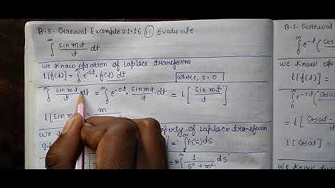Integration from 0 to infinity [sin.mt/t] || B.S Grewal Example:-21.16 Question number:-02