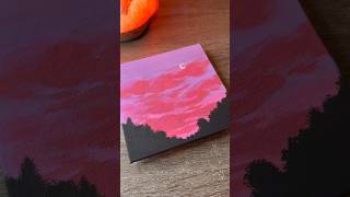pink sky 💕💗☁️ #painting #art #aesthetic
