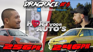 Honda Civic (256 PK) vs Peugeot 106 GTI (246 PK) DRAGRACE MADNESS AFL 6