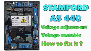 STAMFORD AS-440 UNSTABLE VOLTAGE OR FLUCTUATION HOW TO FIX IT? benzblogs