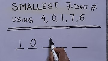 Write the smallest 7-digit number #smallestnumber @mathstubelearning123