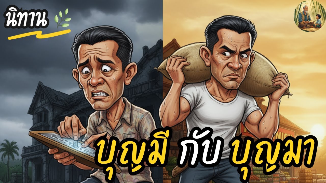 นิทาน | บุญมี กับ บุญมา | สองพี่น้องฝาแฝด กับเรื่องสอนใจว่าใครกันแน่คือคนมีบุญของจริง..!!