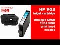 HP 903 inkjet cartridges - print head nozzle cleaning OfficeJet 6950