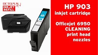 HP 903 inkjet cartridges - print head nozzle cleaning OfficeJet 6950