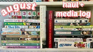manga haul & media log - august 2026