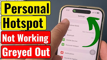 Personal Hotspot Not Working/Greyed out on iPhone (iOS 26 - Missing)