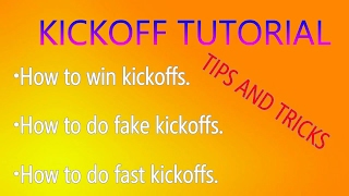 Famous KICKOFF TUTORIAL!! | Rocket League | MasterMind 2.0 Wealth
