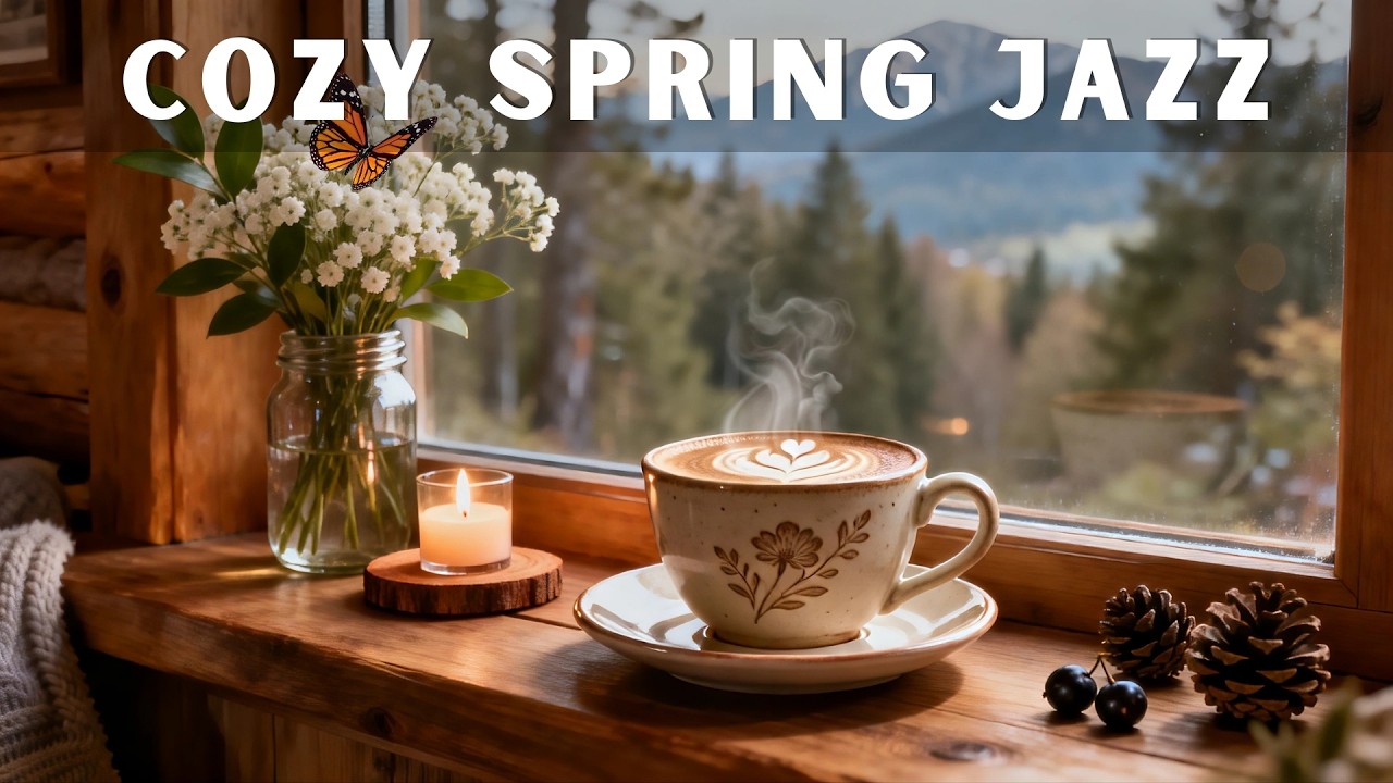 Cozy Morning Bossa Nova ~ Relaxing Spring Jazz & Warm Cafe Ambience for a Positive Day