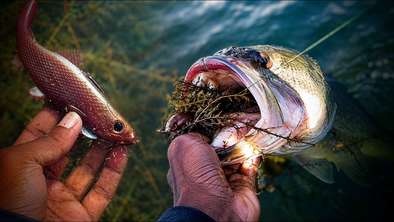J-Trout SwimBait catches 2 Big Bass!!! #basseatthesebaits #jtroutswimbait #swimbait #bassfishing