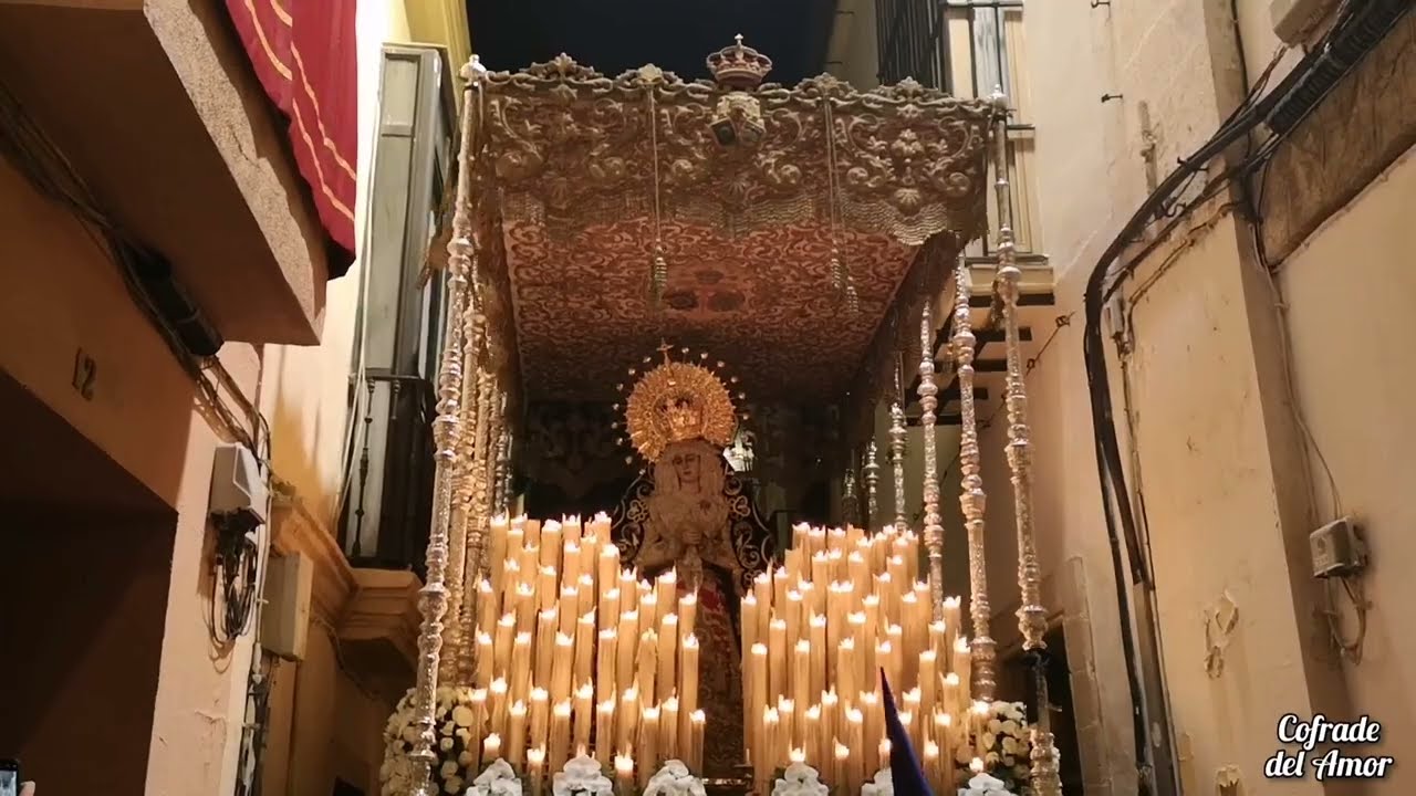 Virgen de la Soledad, c/ Tornería, Viernes Santo Jerez 2022