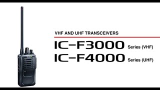 #Handheld #VHF #Radios F3001/F4001 Entry Level Analog Portables VHF/UHF