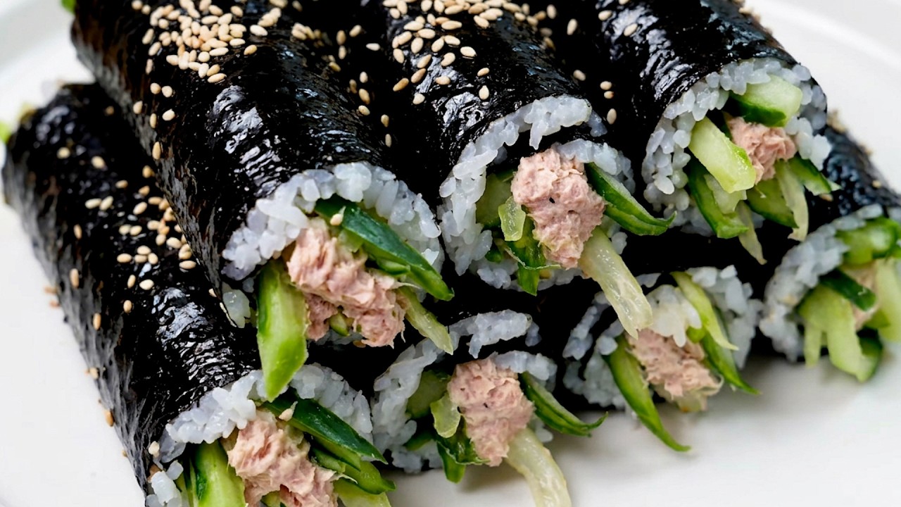 오이 사 오면 이거부터 만드세요! 불 안 쓰고 10분 만에 뚝딱! 초간단 다이어트 김밥