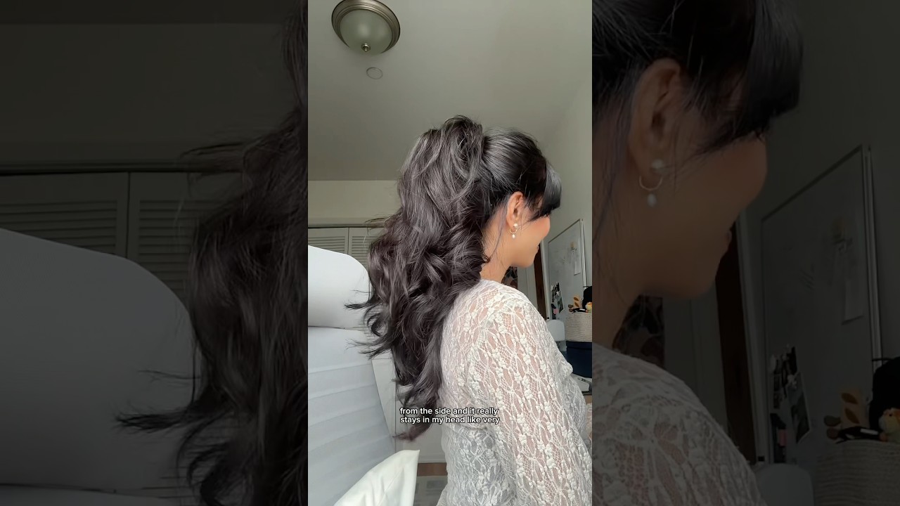 как сделать ИДЕАЛЬНЫЙ конский хвост (урок по заколке-банану)