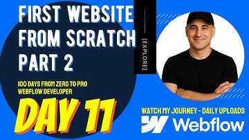 Building My First Webflow Website(Part 2) - Day 11  Label Text & Animation