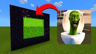 How To Make A Portal To The Skibidi Toilet Zombie Dimension in Minecraft!